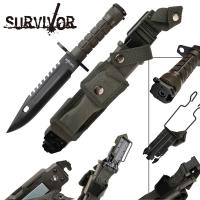 HK56142B - Survivor Survival Knife Bayonet HK56142B Tactical Survival Knives
