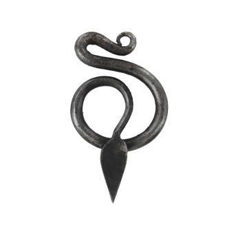Viking Midgard Serpent Forged Pendant