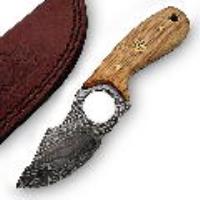 DM1923 - Hunt For Life Peaceful Uprising Damascus Steel Skinner Knife