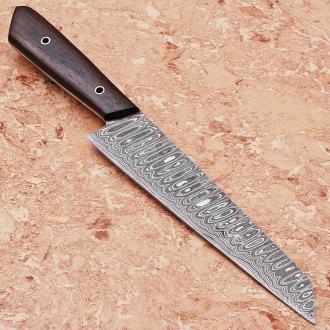 Custom Hand Made Damascus Wangi Wood Handle Special Edition Kitchen Chef Knife