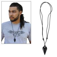 IN18717 - All Natural Bohemian Horn Pendant Necklace