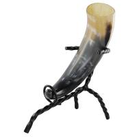 IN4202IS - Medieval Viking Norwegian Drinking Horn &amp; Stand