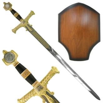 Historical King Solomon Sword Gold Hilt