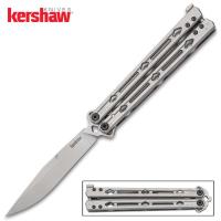 KS8412 - Kershaw Lucha Butterfly Knife - 14C28N Stainless Steel Blade