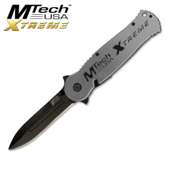 Mtech Xtreme USA Tactical Operations Folding Knife Dagger Point Gunmetal 9.5in
