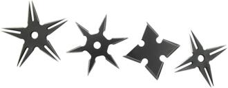Stealth Collection Throwing Stars Black
