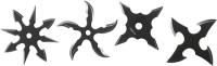 RC-107-4B - Warrior Collection Throwing Stars - Black