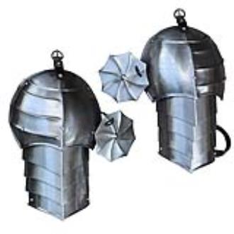 Thirst for War Medieval Armor Pauldron with Rondel Set