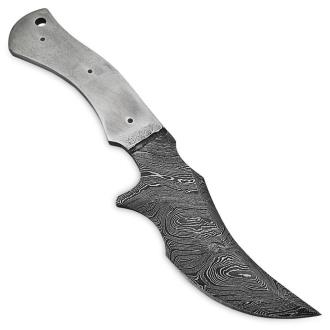 White Deer 1095HC Damascus Steel Skinner Knife Blank DIY Make Your Own Handle