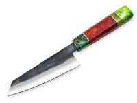 ST-1204 - WHITE DEER 1095 Forged Steel Santoku Tanto Chef Knife Japanese Resin Handle