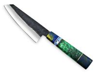 ST-1201 - WHITE DEER 1095 Hand Forged Steel Santoku Tanto Chef Knife Japanese Resin Handle