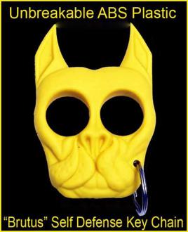 Brutus Bulldog Self Defense Keychain Yellow