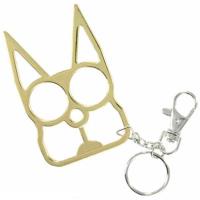 CT-009GD - Cat Self Defense Key Chain- Gold