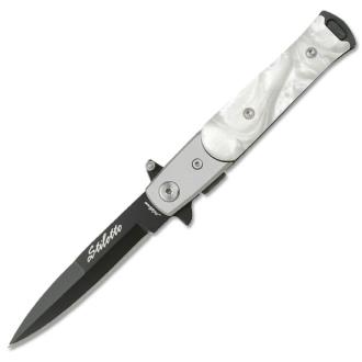 Tac-Force Spring Assisted Knife M.O.P Black Blade