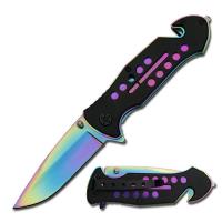 TF-509 - Tac-Force Spring Assisted Knife Rainbow