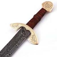 SSD2253 - UlfSune Fang of the Beast Damascus Steel Viking Sword
