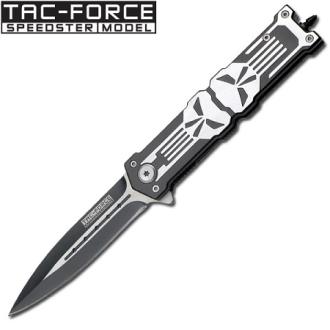 Tac-Force Spring Assisted Knife Skull Design Handle