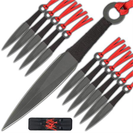On Target Galaxy Throwing Knife Set With Sheath – One-Piece Stainless Steel  Construction, Water Transfer Artwork – Length 9”